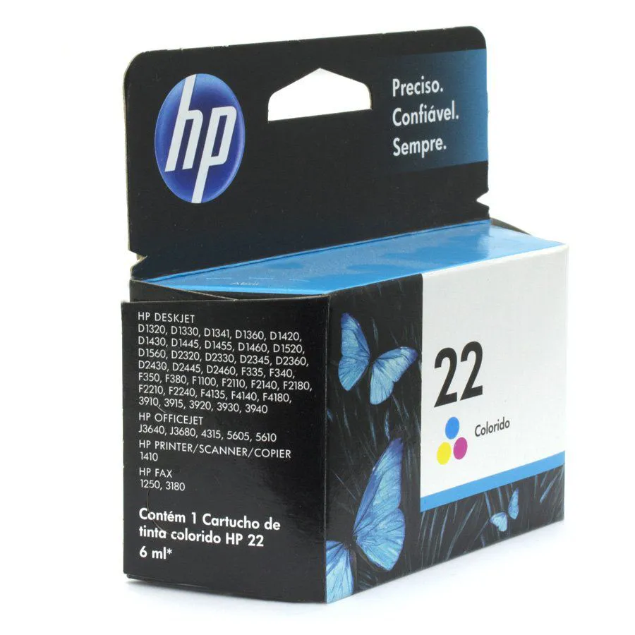 Cartucho Compatível Hp 22 Colorido Hd Laser