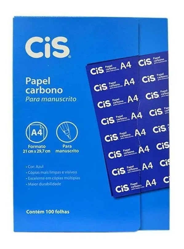 Papel Carbono Manual A4 Azul Cis