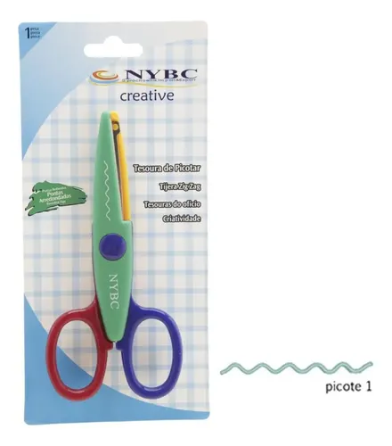 Tesoura para Picotar Zig Zag Ondulado Nybc