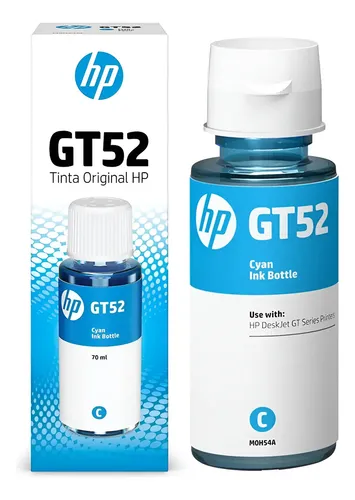 Tinta Hp Original Gt52 Ciano 70 Ml
