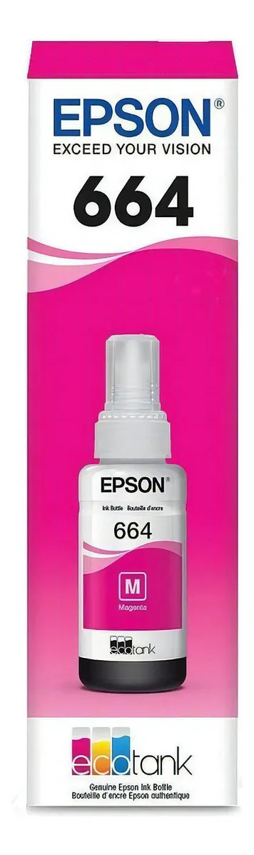 Tinta Epson 664 Magenta Compatível 100ml Hd Laser