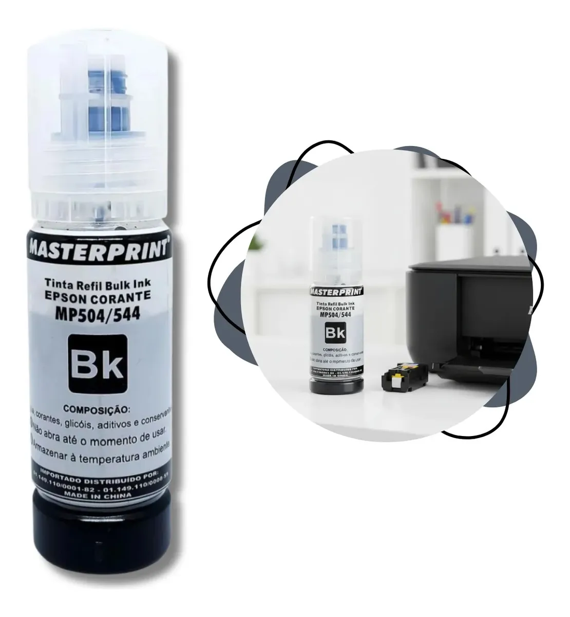 Tinta Epson 504/544 Compativel 70 Ml