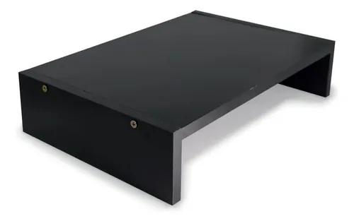 Suporte para Monitor Simples Mdf 32,5x22x7 Cm Preto