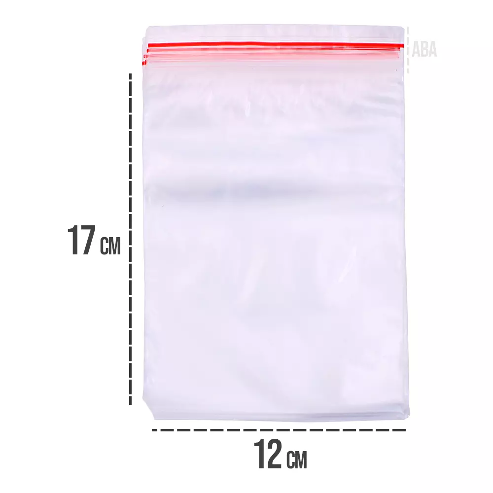 Saco Plástico Zip Lock 12 X 17 Cm com 100 Unidades