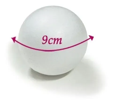 Bola em Eps Isopor 90 Mm (9 Cm)