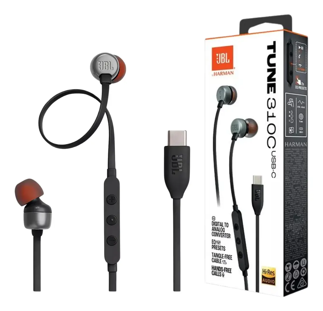 Fone de Ouvido com Comando de Voz Jbl 310 Usb-c